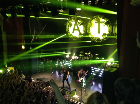all time low rocking out in London