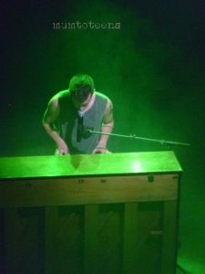 Tyler from Twenty One Pilots at his piano at the Haunt Brighton